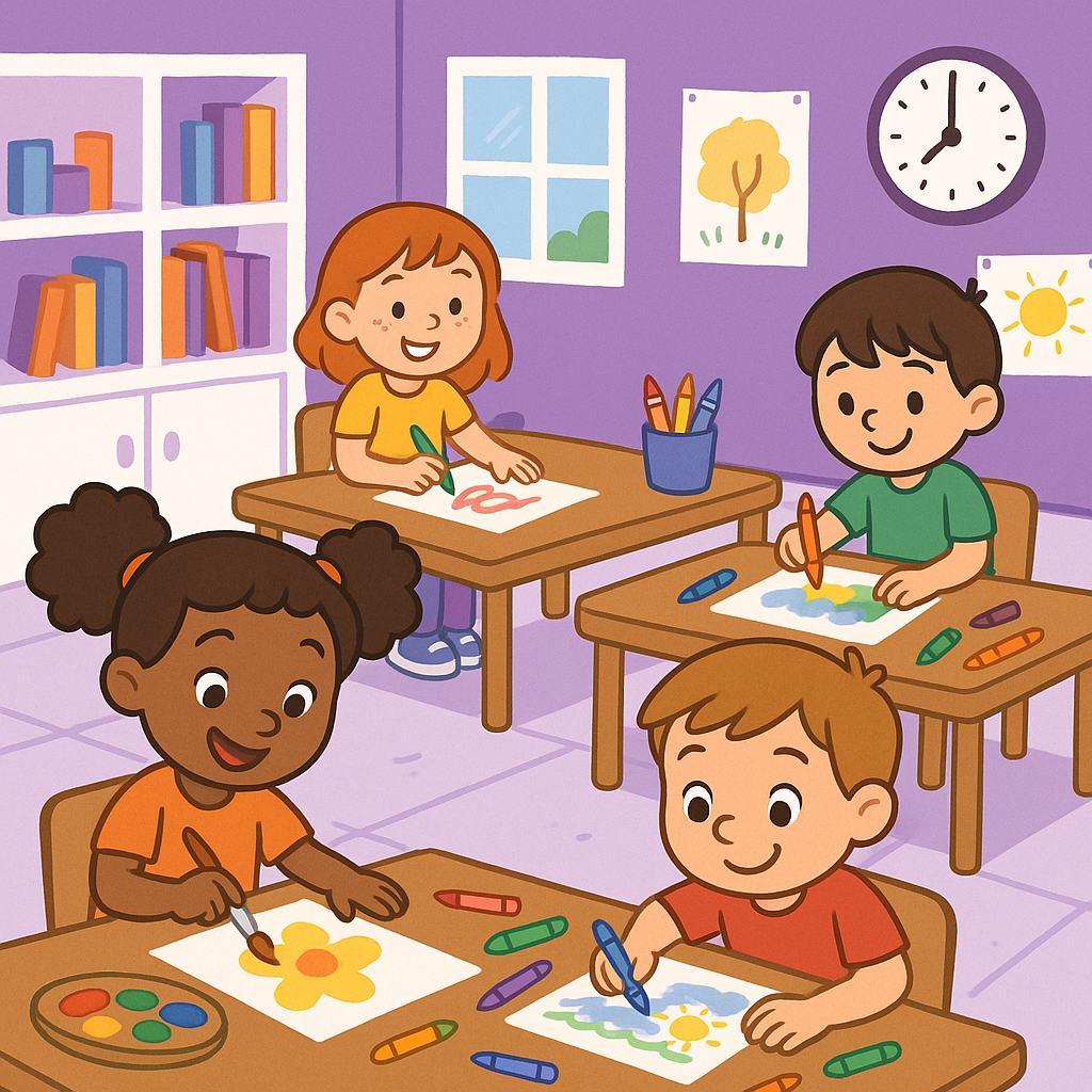 Art and craft time at PlayABC
