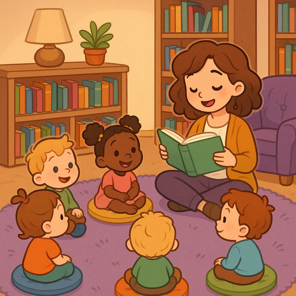 Story time circle at PlayABC